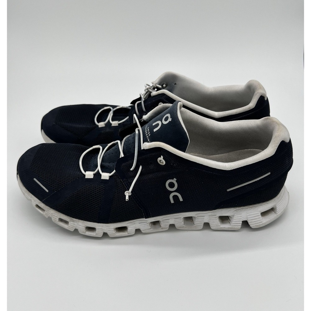 On Cloud 5 Shoes Mens Sz 12.5 Midnight Blue‎ Running Walking Athletic